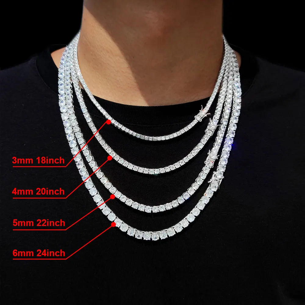 ARCTIC TENNIS – Iced Out CZ Necklace