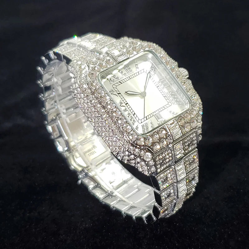 AUREN SQUARE Stainless Steel Quartz Watch