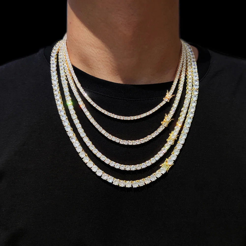 ARCTIC TENNIS – Iced Out CZ Necklace