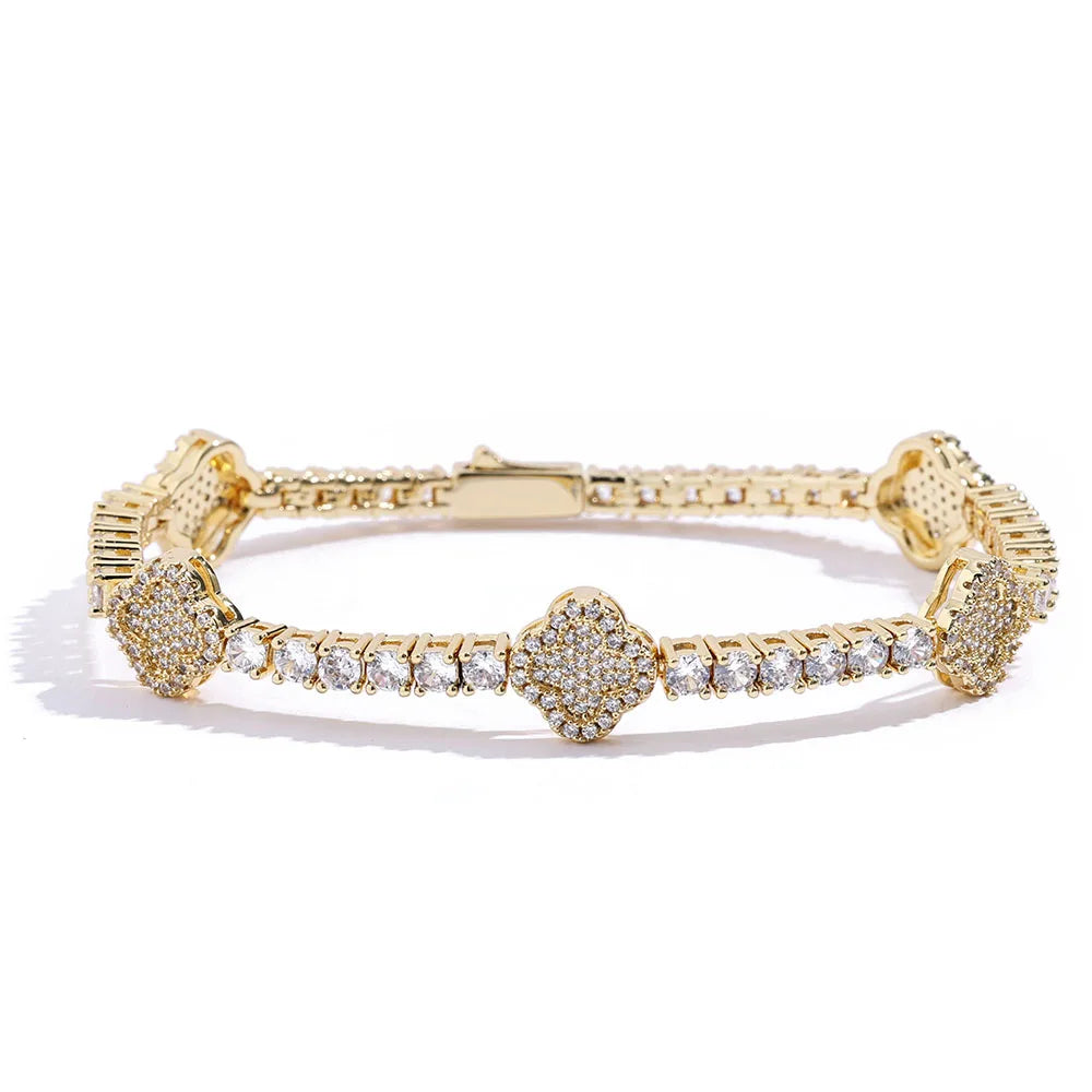 SOLARA TENNIS – Zircon Link Bracelet