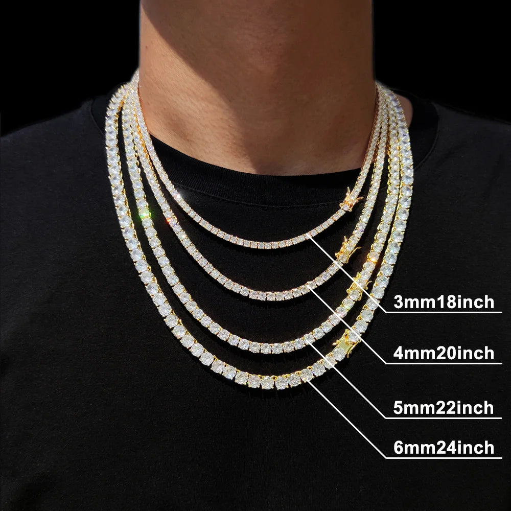 ARCTIC TENNIS – Iced Out CZ Necklace