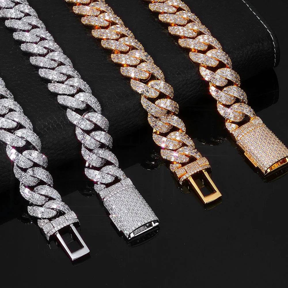 ROYALE CUBAN – 20mm Baguette Chain