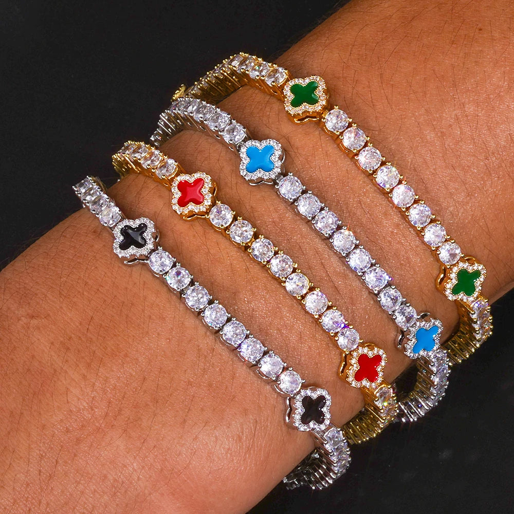 NOVO TENNIS – Iced Out Zircon Bracelet