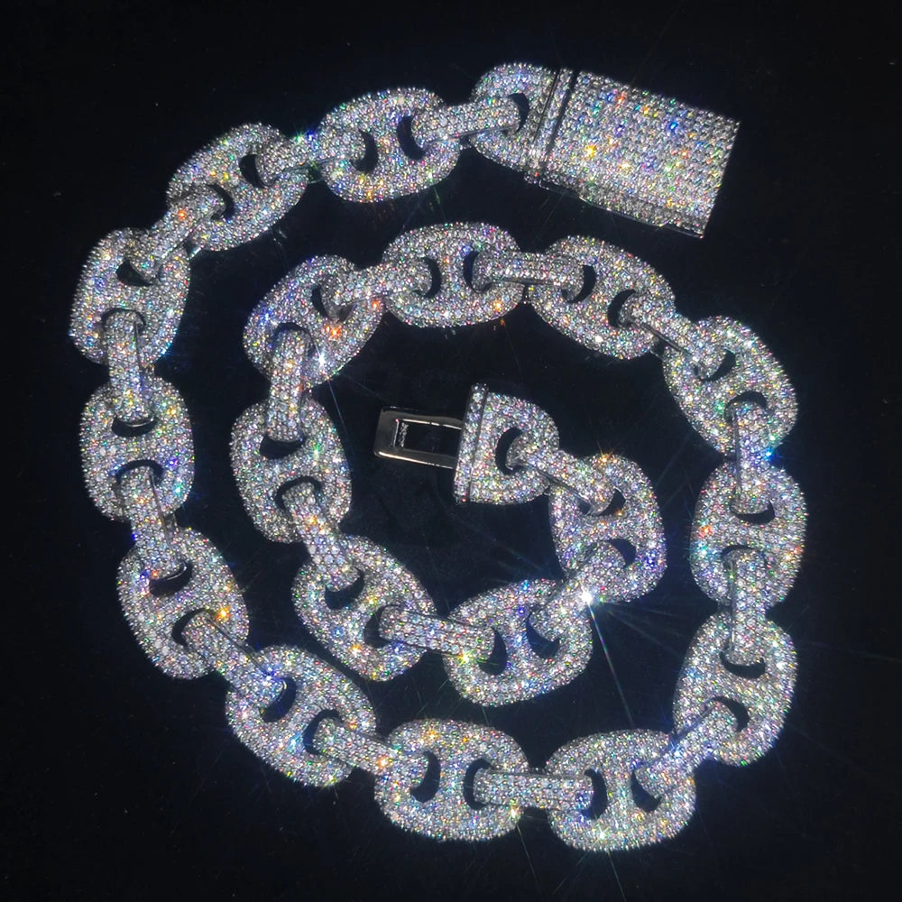 Pig Nose Iced Out Cuban Link Necklace