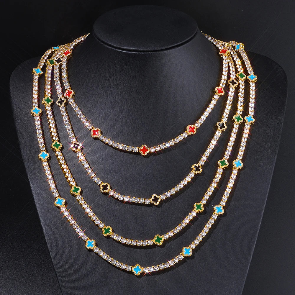 NOVO TENNIS – Iced Out Zircon Necklace