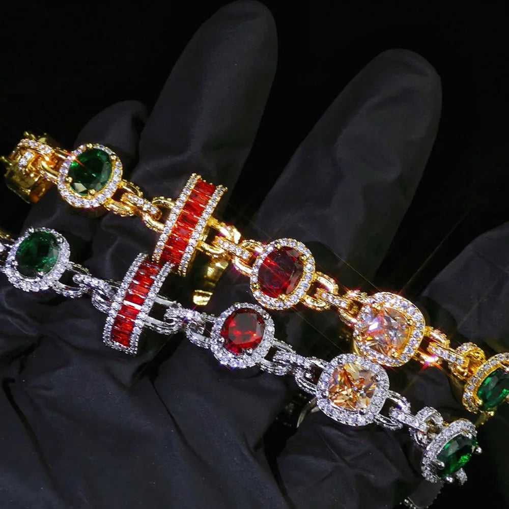 PECTRA TENNIS – Rainbow Zircon Bracelet