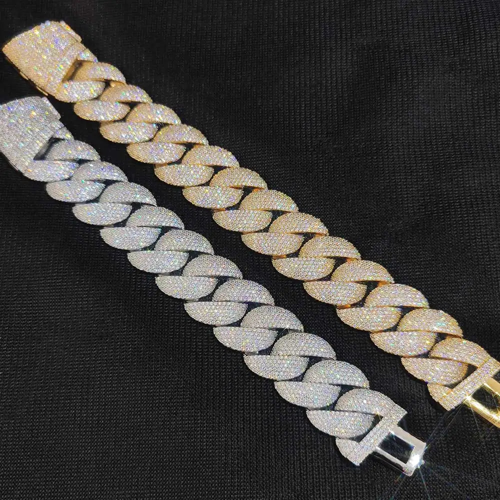 VORTEX CUBAN – 24mm Diamond Link Bracelet