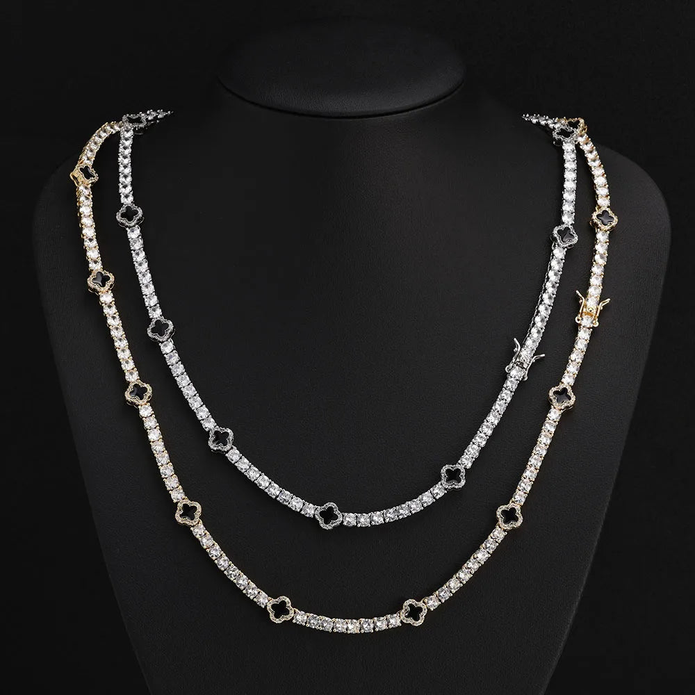 LUMINA TENNIS – Gold Zircon Chain