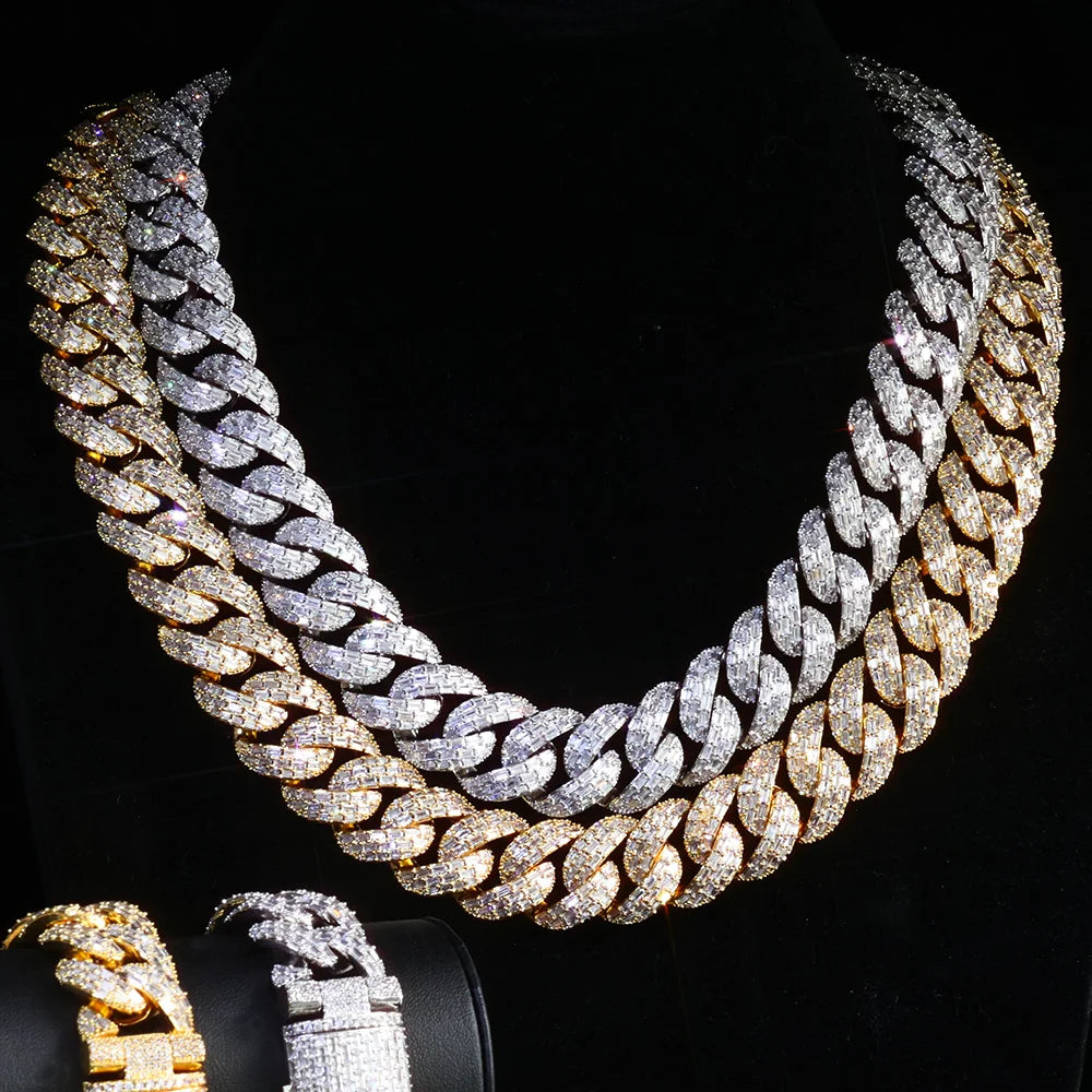 ROYALE CUBAN – 20mm Baguette Chain