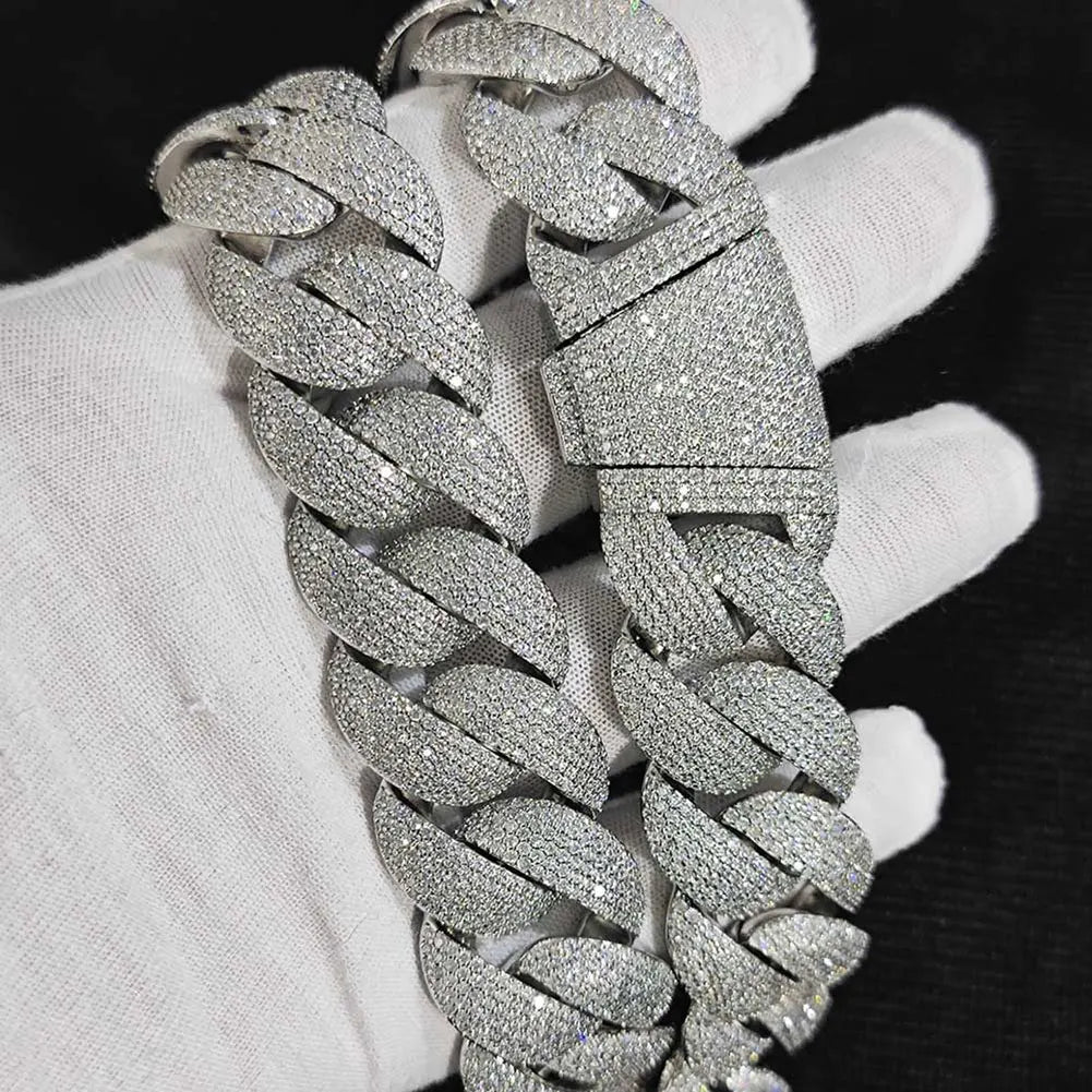 VORTEX CUBAN – 24mm Diamond Link Chain