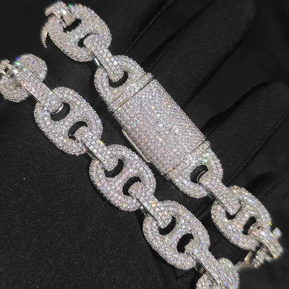 Pig Nose Iced Out Cuban Link Necklace