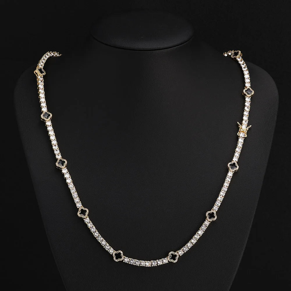 LUMINA TENNIS – Gold Zircon Chain