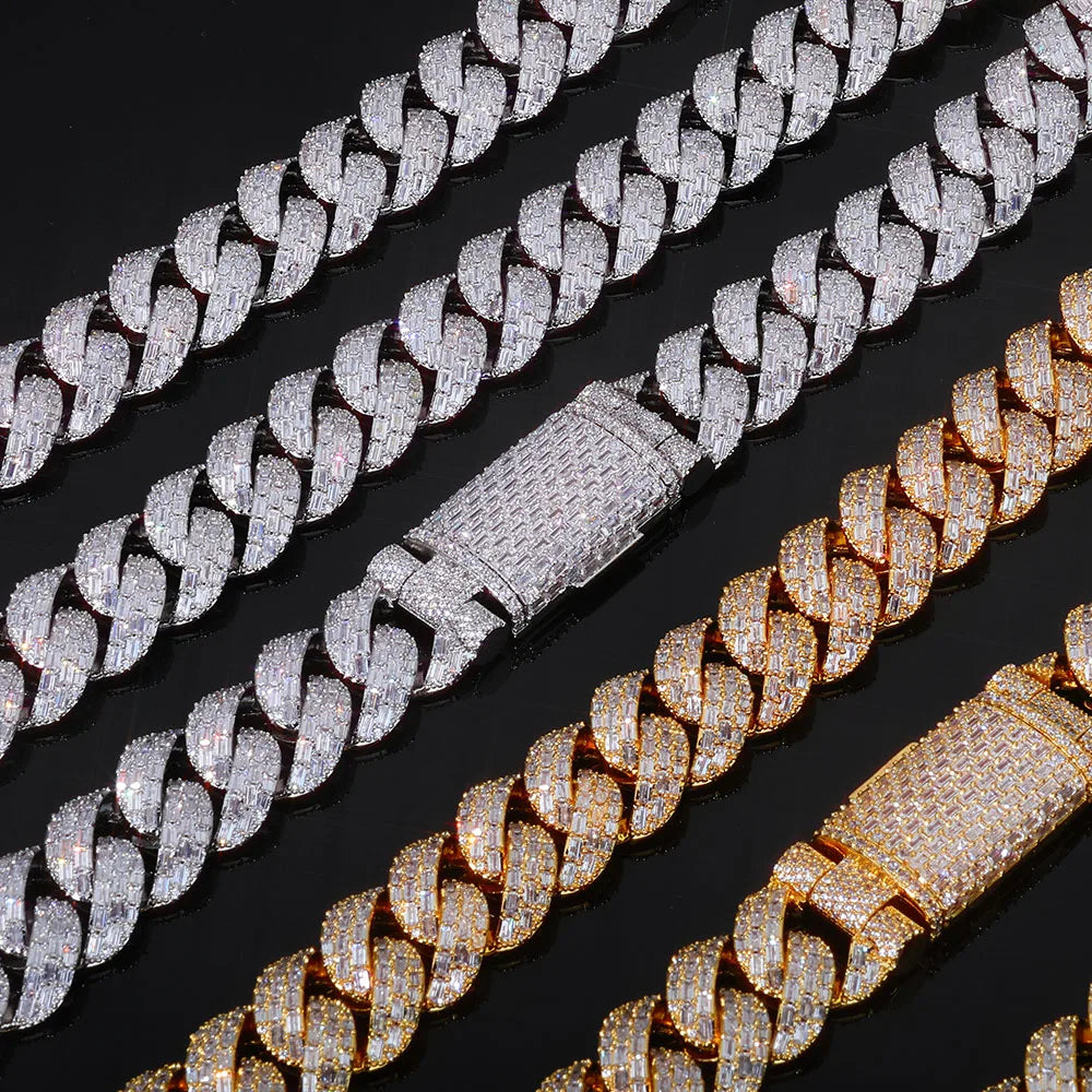 ROYALE CUBAN – 20mm Baguette Chain