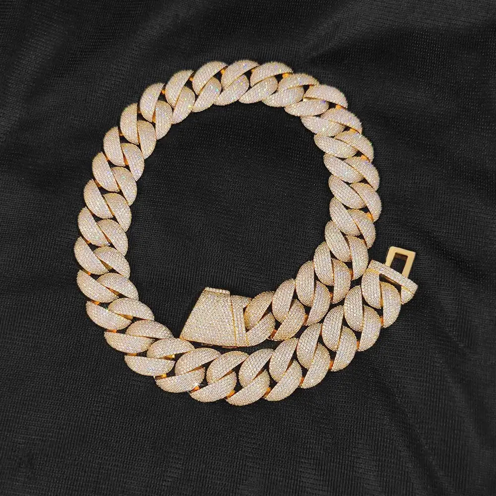 VORTEX CUBAN – 24mm Diamond Link Chain