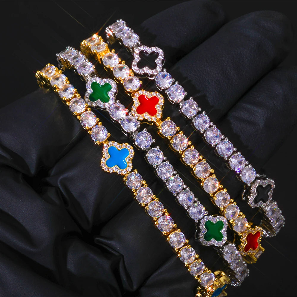 NOVO TENNIS – Iced Out Zircon Bracelet