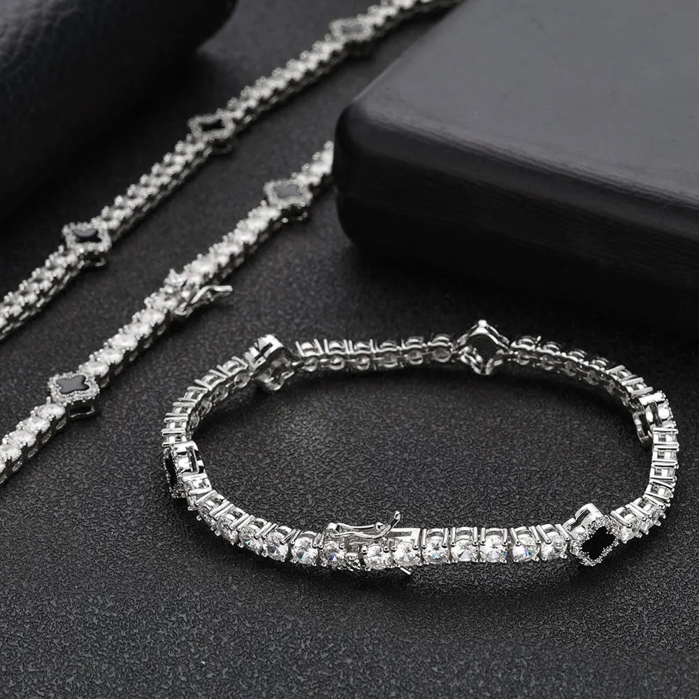 LUMINA TENNIS – Gold Zircon Bracelet