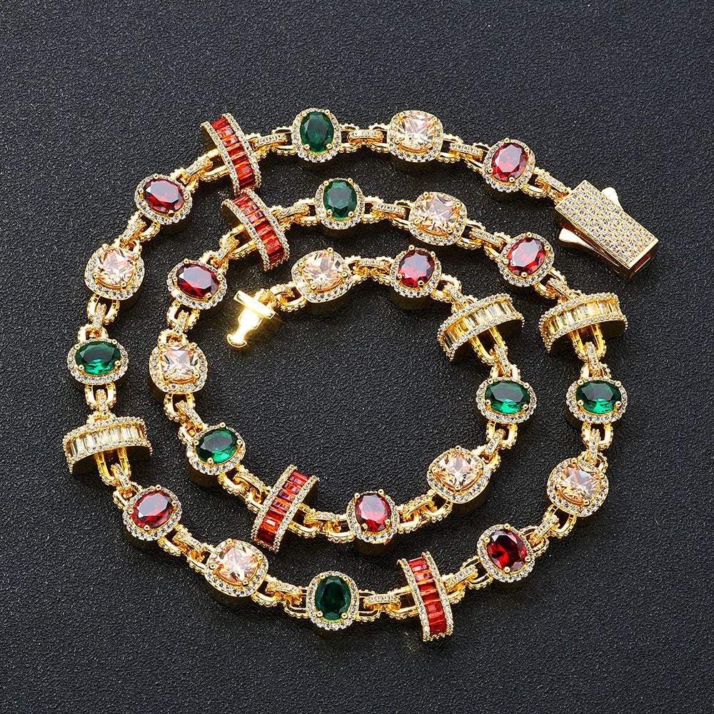 PECTRA TENNIS – Rainbow Zircon Chain