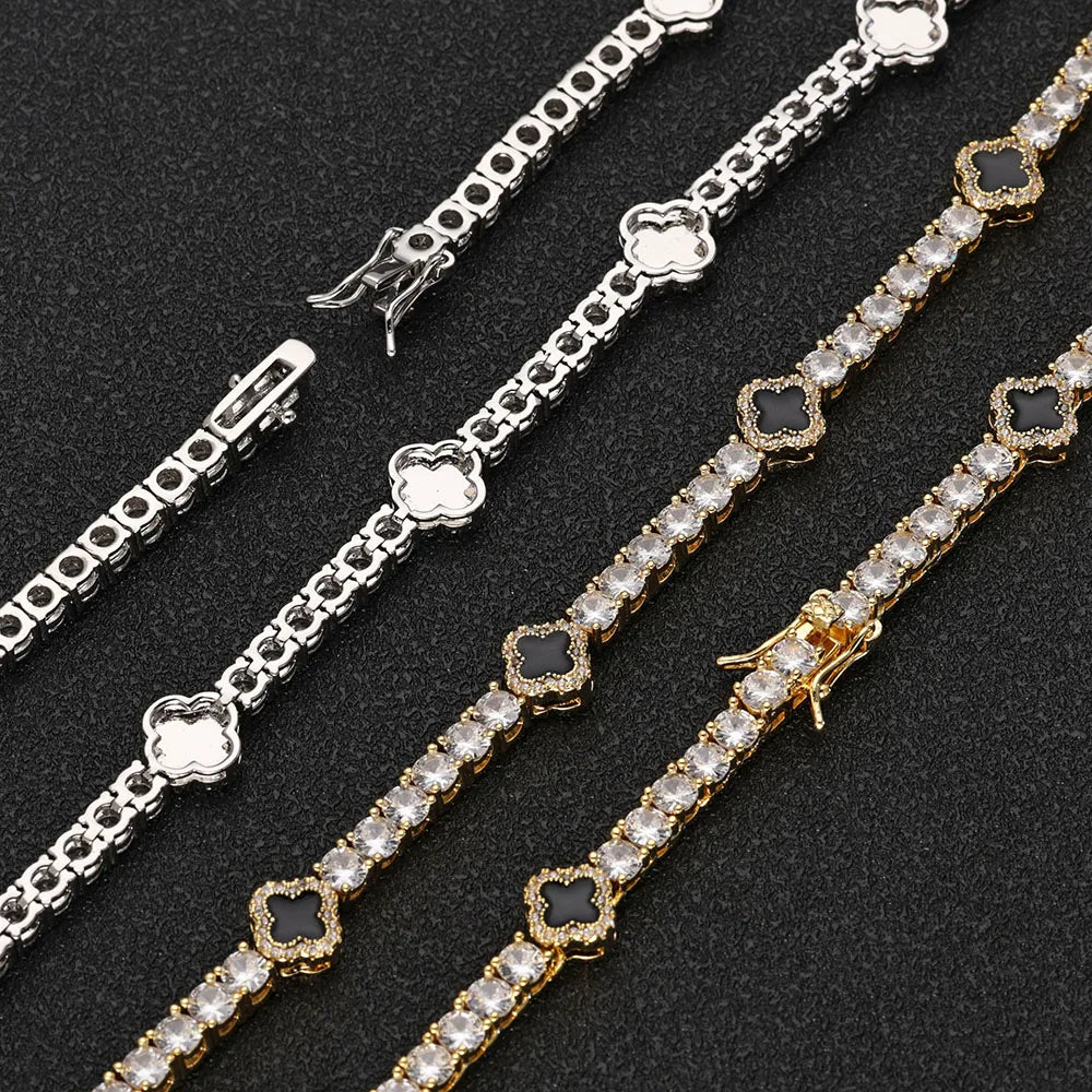 LUMINA TENNIS – Gold Zircon Bracelet